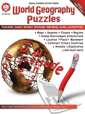 cover image of World Geography Puzzles, Grades 5 - +
